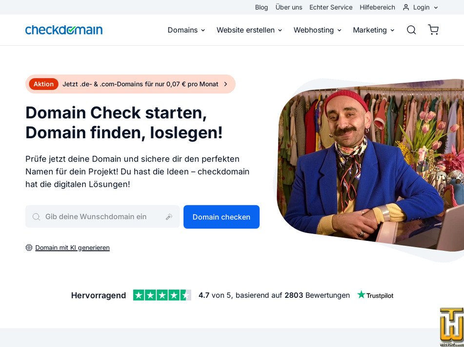 checkdomain.de Bildschirmfoto