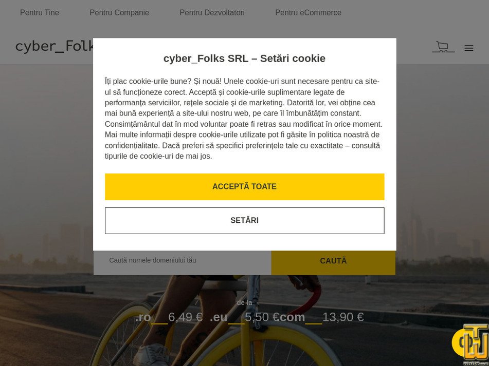 cyberfolks.ro captură ecran