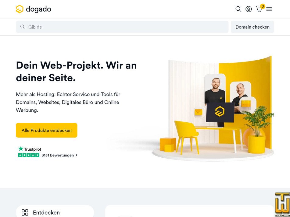 dogado.de Bildschirmfoto