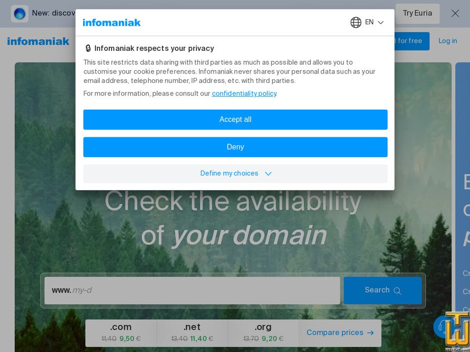 infomaniak.com capture d'écran